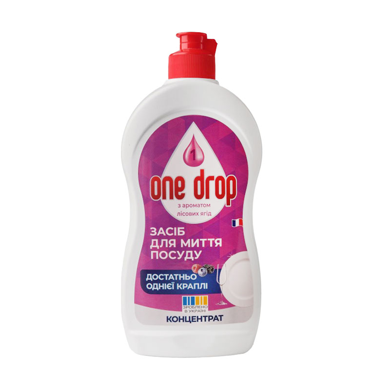 Засіб для миття посуду One Drop Лісова ягода, 500 мл