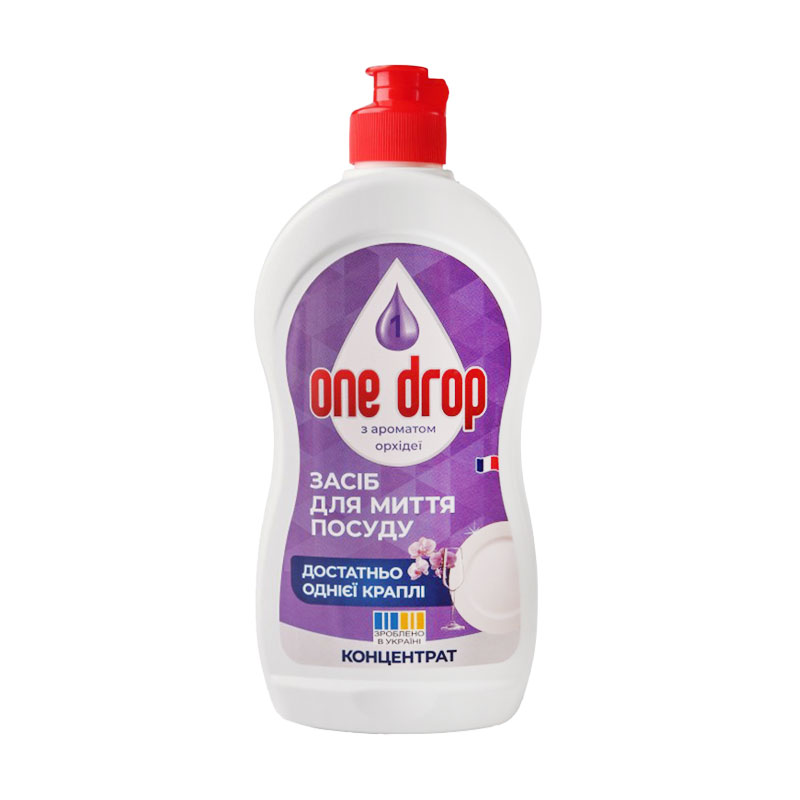 Засіб для миття посуду One Drop Орхідея, 500 мл